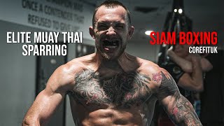 Elite Muay Thai Sparring  Siam Boxing  Corefituk [upl. by Neufer]