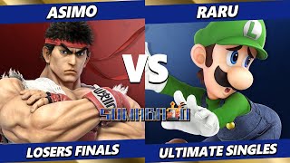 Sumabato 52 LOSERS FINALS  Raru Luigi Vs Asimo Ryu Smash Ultimate  SSBU [upl. by Kramal]