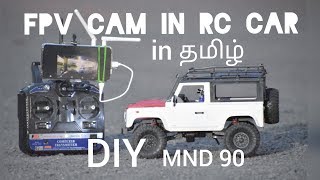 🟡 how to set up FPV camera on RC CAR  DIY  in TAMIL  MND90  INNOVATION DISORDER [upl. by Arraek]