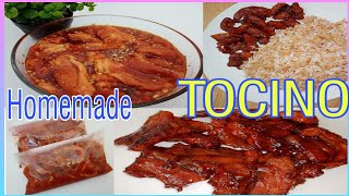 Homemade Pork Tocino Recipe Easy Pork Tocino recipemy own version PorkTocino HomemadePorkTocino [upl. by Prudy]