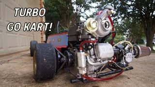 Go Kart Turbo Install  Turbo Drift Kart Build [upl. by Ayikaz]