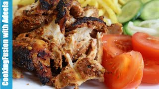 Chicken Doner Kebab RecipeHome made chicken Doner kabab in Oven Cookingfusion with Adeela [upl. by Major]