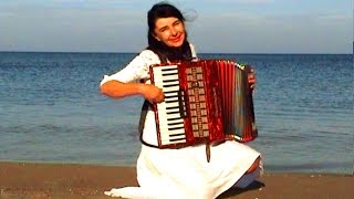 WIESŁAWA DUDKOWIAK with Accordion on Beach 1  The most beautiful relaxing melody [upl. by September]