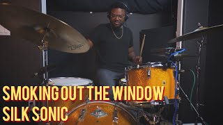 Smokin Out The Window  Silk Sonic  Drum Cover [upl. by Alyaj]