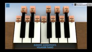 Tristam and Brakens FLIGHT on Element Animations Villager Piano [upl. by Cimbura492]