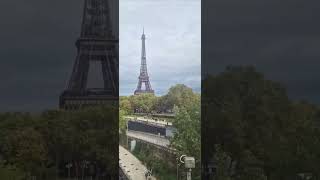 Eiffel Tower seen from Line 6 of the Métro [upl. by Bilicki917]