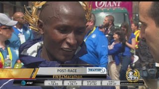 Geoffrey Kirui Boston Marathon Mens Winner Happy For Kenyan Sweep [upl. by Caitrin]