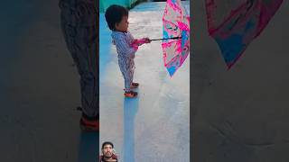 Barsi funny comedy umbrella mahir shorts yt cute baby viralvideo tending aanya [upl. by Sykes]