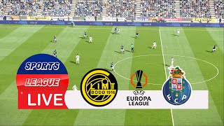 🔴LIVE FK BodoGlimt vs FC Porto  UEFA Europa League 2425 Full Match  Video Game Simulation [upl. by Fernandina]