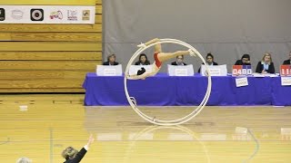 World Championships in Gymwheel 2016 Aya Horiguchi straight line 6th Place [upl. by Cilurzo236]