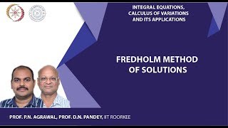 Fredholm method of solutions [upl. by Leinnad]