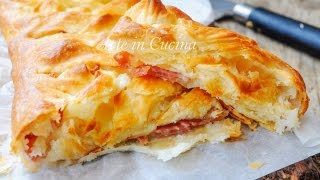 Treccia sfogliata salame e scamorza [upl. by Harak]