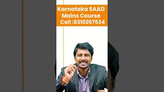 Karnataka Saad Mains Course [upl. by Kazimir906]