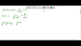 Use the Laplace transform to solve the given initialvalue problem 34s2  4  L2  et y0… [upl. by Marcellus]