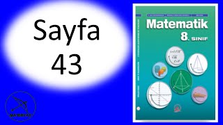 8sınıf MATEMATİK DERS KİTABI ADA YAYINCILIK sayfa 43 [upl. by Ees193]