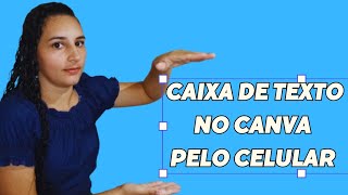 COMO ADICIONAR TEXTO NO CANVA PELO CELULAR [upl. by Soirtemed]