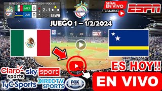 México vs Curazao EN VIVO donde ver a que hora juega Mexico vs Curazao Serie del Caribe 2024 hoy [upl. by Allecsirp548]