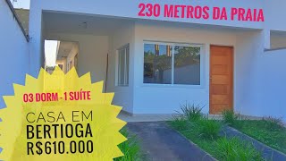 CASA EM BERTIOGA PERTO DA PRAIA  R610000 [upl. by Anchie291]