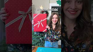 Easy beautiful diagonal ribbon wrapping idea ribbon bow wrapping giftideas Christmas easydiy [upl. by Nibla]