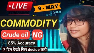 9 MAY  MCX Live Trading  Crude Oil Live Trading  Commodity Trading Live Stock Market Live mcx [upl. by Merv]