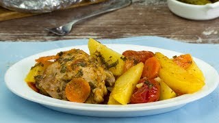 Poulet aux légumes au four  un dîner savoureux et juteux que je cuisine souvent   SavoureuxTV [upl. by Ahseat]