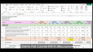 Subcontractor Bid Analysis amp Comparison  Construction Procurement  Udemy Course with Certificate [upl. by Thorman823]