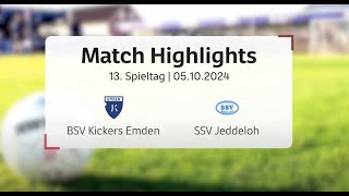 Highlights BSV Kickers Emden  SSV Jeddeloh II [upl. by Ainavi805]