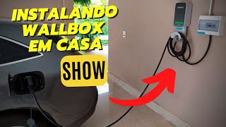 COMO INSTALAR UM WALLBOX EM CASA  how to install wallbox at home  JAC EJS1 [upl. by Asirap620]