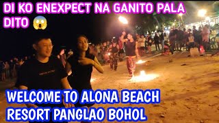 WALKING SIGHT SEEING VLOG SA ALONA BEACH RESORT PANGLAO BOHOL  NIGHT LIFE [upl. by Enyaw626]