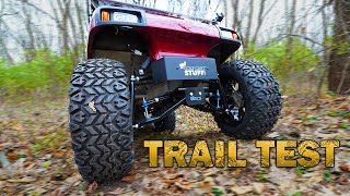 Club Car Golf Cart Gets LIFTED Golf Cart TRAIL RUN [upl. by Suiramad373]