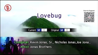 Lovebug  Jonas Brothers Karaoke Version [upl. by Newlin]