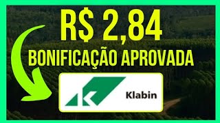 KLBN4  KLABIN APROVADA BONIFICAÇÃO DATACOM e PREÇO MÉDIO dividendos klabin klbn3 klbn11 klbn4 [upl. by Ahsinik205]