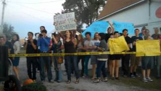 Grinnell College Students Protest Bachmann [upl. by Saidel903]