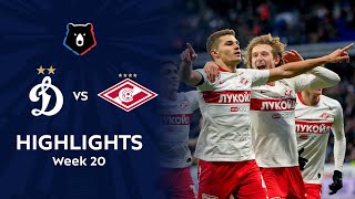 Highlights Dynamo vs Spartak 02  RPL 201920 [upl. by Sinnod]