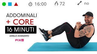 Esercizi Per Addominali E Core Stability Allenamento Veloce Avanzato [upl. by Gnouhc]