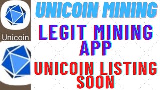 Unicoin miningLegit app [upl. by Elvie945]