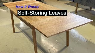 Walkaround of Extension Table with SelfStoring Leaves [upl. by Procter]