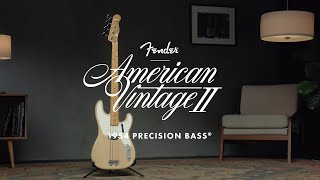 Exploring the American Vintage II 1954 Precision Bass  American Vintage II  Fender [upl. by Adnalahs]