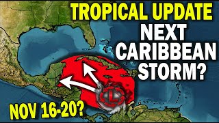 Tropical Update Next Caribbean Storm Nov 1620 Tropical Storm Sara [upl. by Jefferey]