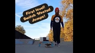 First Level Switch 1footed Jumps pt2 skateboarding youtube explorepage skating [upl. by Reisinger]