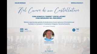 “Nel Cuore di un Costellatore” webinar 29 ottobre h21 [upl. by Zanze]