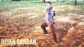 Heian Sandan  Shotokan Karate Kata  slow motion step by step easy to learn  Uss [upl. by Yorgen915]