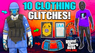 SOLO GTA 5 TOP 10 CLOTHING GLITCHES AFTER PATCH 169 GTA 5 Modded Outfit Glitches  GTA Online [upl. by Schrick524]