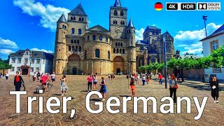 Walking tour in Trier in Germany discovers the sights of the old town 4k 60fps [upl. by Shipp]