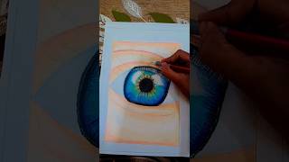 realistic eye drawing 👀✨ artist shorts creativecrafteranushka [upl. by Trillby]