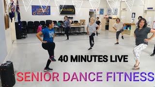 SENIOR DANCE FITNESS  40 minutes of live dance fitness with seniors [upl. by Areit695]