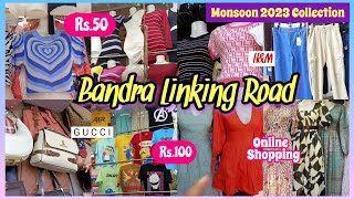 Bandra Linking Road Shopping  Latest 2023 Monsoon collection  Best shops to visit  Vidya Here [upl. by Damiani126]