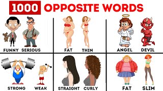 1000 Opposite Words in English  Antonyms in English  Common opposites  English Vocabulary [upl. by Einhorn]