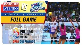 PVL OC 2018 AteneoMotolite vs Creamline  Full Game  1st Set  October 28 2018 [upl. by Agem]