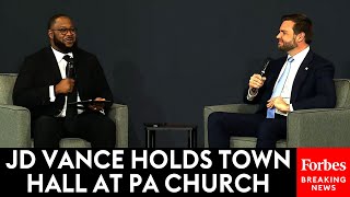 FULL TOWN HALL JD Vance Discusses Education Faith At Rock Church In Harrisburg Pennsylvania [upl. by Howzell]